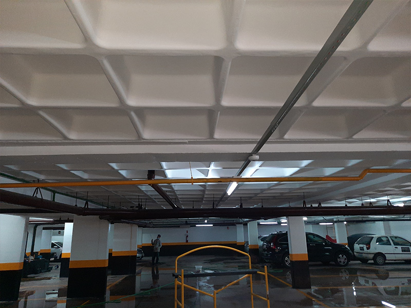 Case – Laje nervurada de garagem de edifício residencial